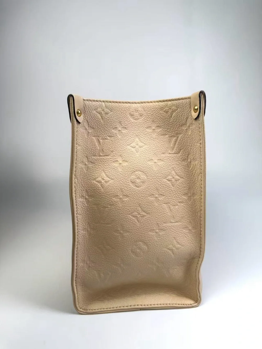 Louis Vuitton Beige Embossed Monogram Crossbody Bag
